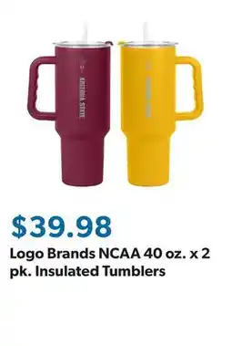 Sam's Club Logo Brands NCAA 40 oz. x 2 pk. Insulated Tumblers offer