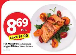 Lidl Fish Market Chilean Atlantic salmon fillet portions, skin on offer