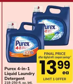 ACME Purex 4-in-1 Liquid Laundry Detergent offer