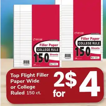 ACME Top Flight Filler Paper Wide or College Ruled offer