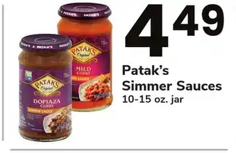 ACME Patak's Simmer Sauces offer