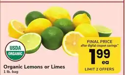 ACME Organic Lemons or Limes offer