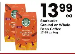 ACME Starbucks Ground or Whole Bean Coffee offer