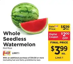 ShopRite Whole Seedless Watermelon offer