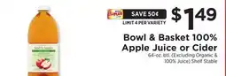 ShopRite 100% Apple Juice or Cider offer
