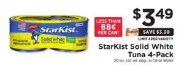 ShopRite Solid White Tuna 4-Pack offer