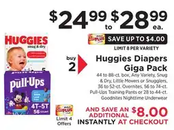 ShopRite Diapers Giga Pack offer
