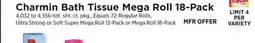 ShopRite Bath Tissue Mega Roll 18-Pack offer