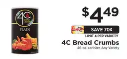 ShopRite 4C Bread Crumbs offer