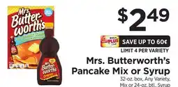 ShopRite Pancake Mix or Syrup offer