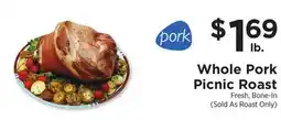 ShopRite Whole Pork Picnic Roast offer