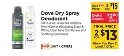 ShopRite Dry Spray Deodorant offer