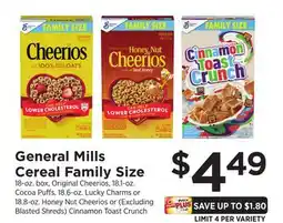 ShopRite Cereal Family Size offer