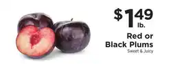 ShopRite Red or Black Plums offer
