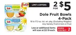 ShopRite Fruit Bowls 4-Pack offer