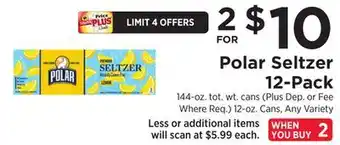 ShopRite Polar Seltzer 12-Pack offer