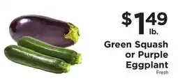 ShopRite Green Squash or Purple Eggplant offer