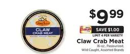 ShopRite Crab Meat offer