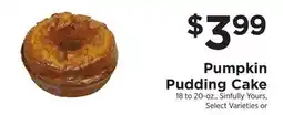 ShopRite Pumpkin Pudding Cake offer