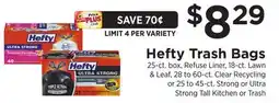 ShopRite Trash Bags offer