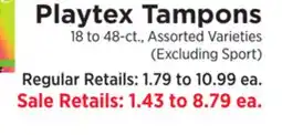 ShopRite Tampons offer