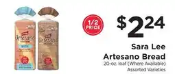 ShopRite Artesano Bread offer