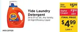 ShopRite Laundry Detergent offer