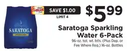 ShopRite Sparkling Water 6-Pack offer