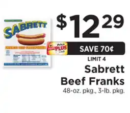 ShopRite Beef Franks offer