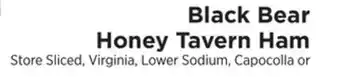 ShopRite Black Bear Honey Tavern Ham offer