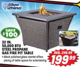 Big 5 Blue Rhino 32 50,000 BTU Steel Propane Gas Fire Pit Table offer
