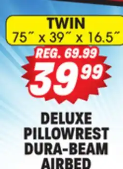 Big 5 Intex Twin 16.5 Deluxe Pillow Rest Dura-Beam Airbed with Built-In Electric Pump offer