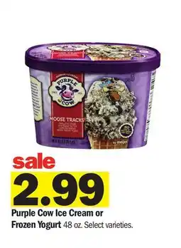 Meijer Purple Cow Ice Cream or Frozen Yogurt offer