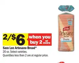 Meijer Sara Lee Artesano Bread offer