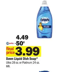 Meijer Dawn Liquid Dish Soap offer