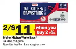 Meijer Meijer Kitchen Waste Bags offer