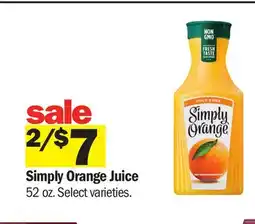 Meijer Simply Orange Juice offer
