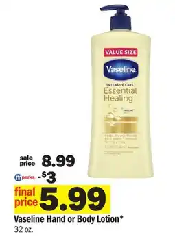 Meijer Vaseline Hand or Body Lotion offer