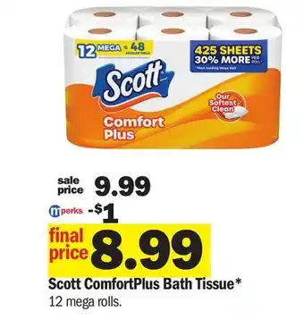 Meijer Scott ComfortPlus Bath Tissue offer