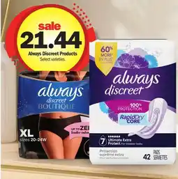Meijer Always Discreet Products offer
