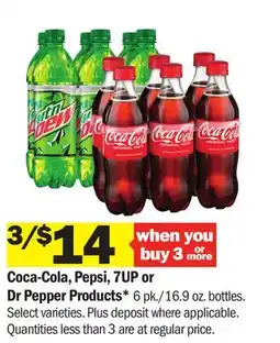 Meijer Coca-Cola, Pepsi, 7UP or Dr Pepper Products offer