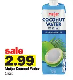Meijer Meijer Coconut Water offer