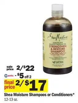 Meijer Shea Moisture Shampoos or Conditioners offer