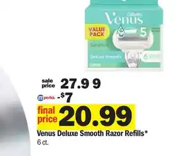 Meijer Venus Deluxe Smooth Razor Refills offer