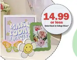 Meijer Select Back to College Décor offer