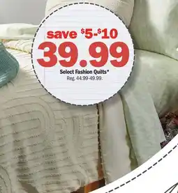 Meijer Select Fashion Quilts offer