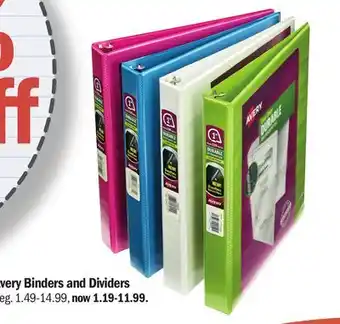 Meijer Avery Binders and Dividers offer