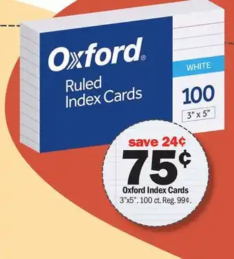 Meijer Oxford Index Cards offer