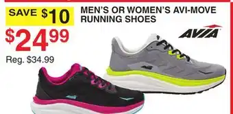 Dunham's Sports AVIA MEN'S OR WOMEN'S AVI-MOVE RUNNING SHOES offer