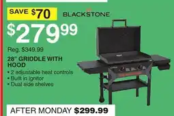 Dunham's Sports BLACKSTONE 28 GRIDDLE WITH HOOD offer